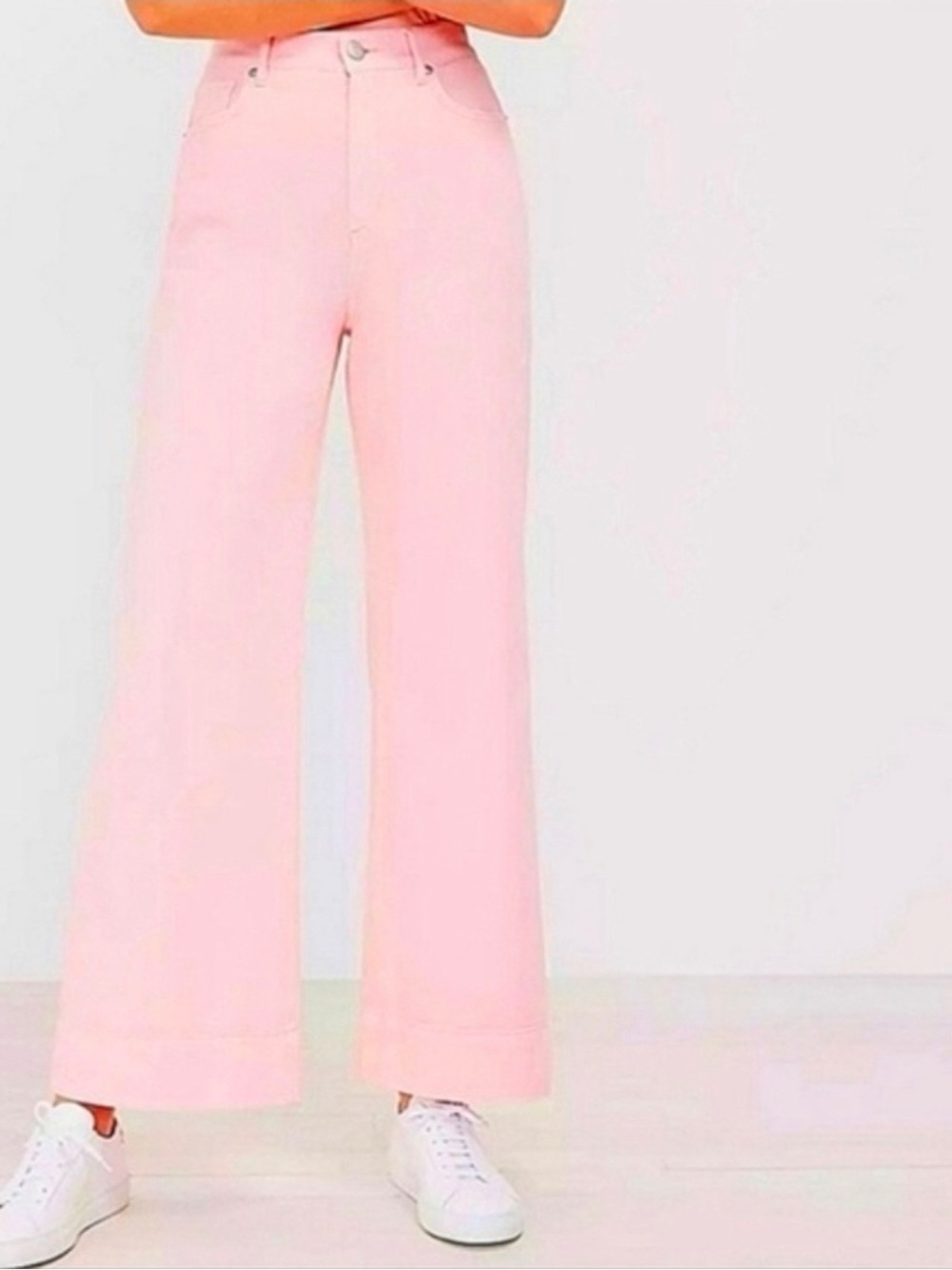 Loft High Waist Pink Palazzo Pants Size 27/4